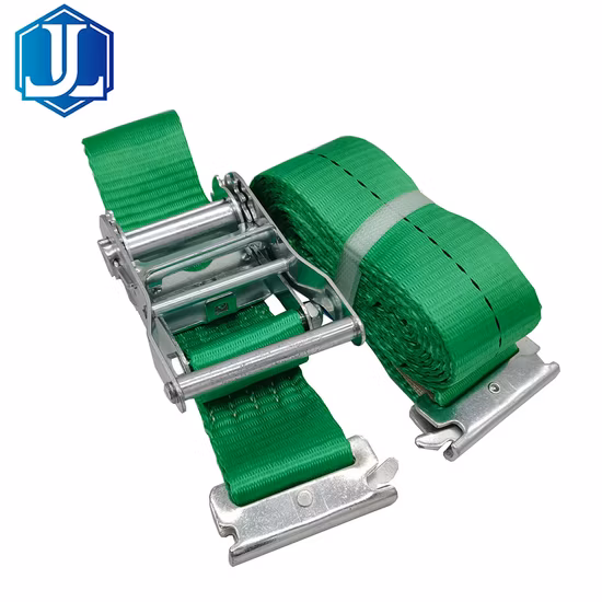 2"Logistic Ratchet Strap with E Fitting Tie Down with E Track