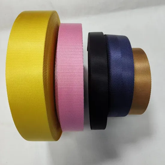 Custom 2 Inch Nylon/Polyester Automatic Safety Belt Webbing Straps, Heavy Duty Car Seat Belt Webbing From China Manufacture