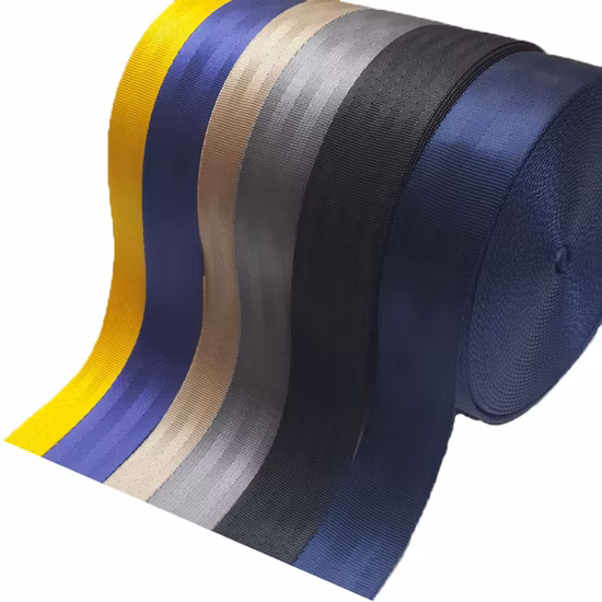 Custom 2 Inch Nylon/Polyester Automatic Safety Belt Webbing Straps, Heavy Duty Car Seat Belt Webbing From China Manufacture