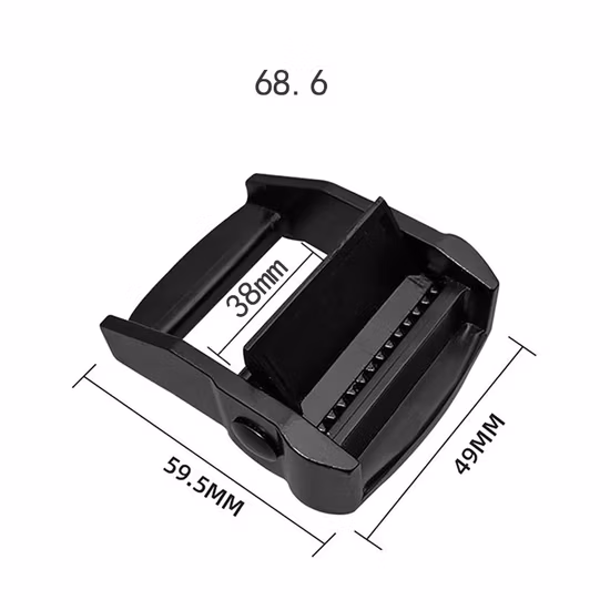 Schwarze Zinklegierungs-Nockenschnalle, Ratschenschnalle, Gepäcktasche, Gürtelschnalle