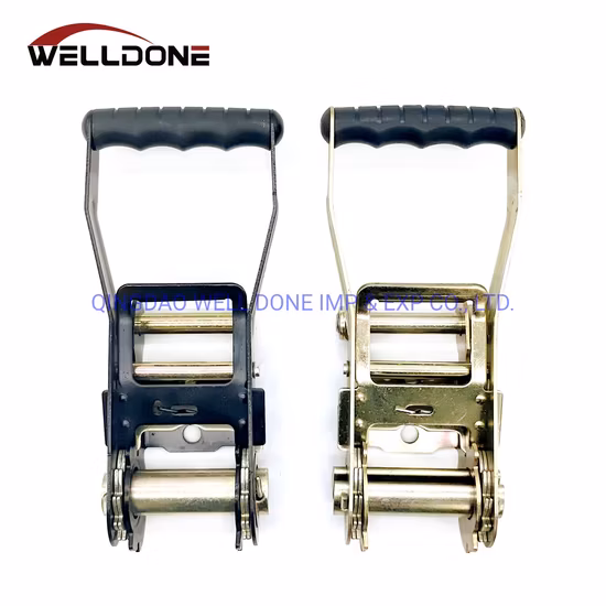 2 Zoll 50 mm 3 t 4 t 5 t 5000 kg Kunststoff-Fingergriff mit Ratschenschnalle für Spanngurt